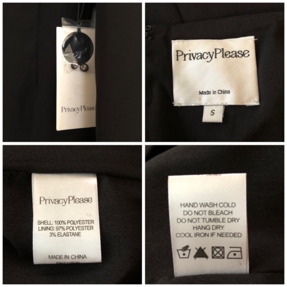NWT Privacy Please REVOLVE Black Mini Dress LBD - Picture 8 of 8
